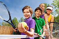 Children Playing Tennis
